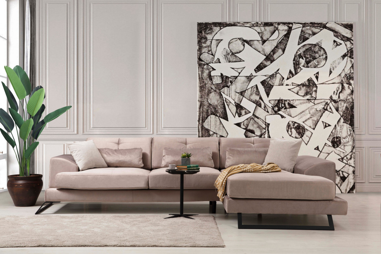 Coltar Frido pe dreapta (L3+Chl) - Beige
