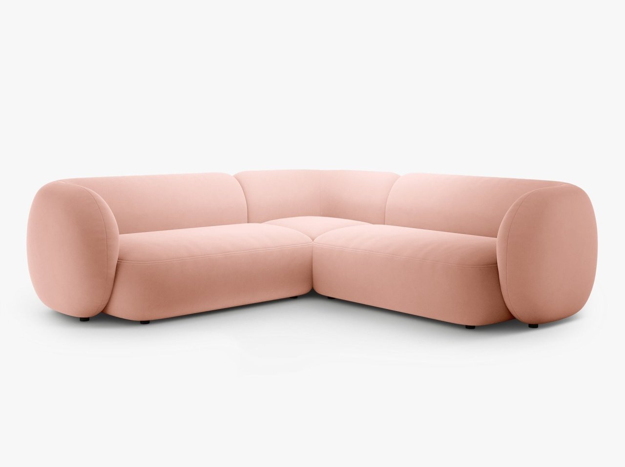 Coltar Kate 5 locuri catifea Salvador L252 cm