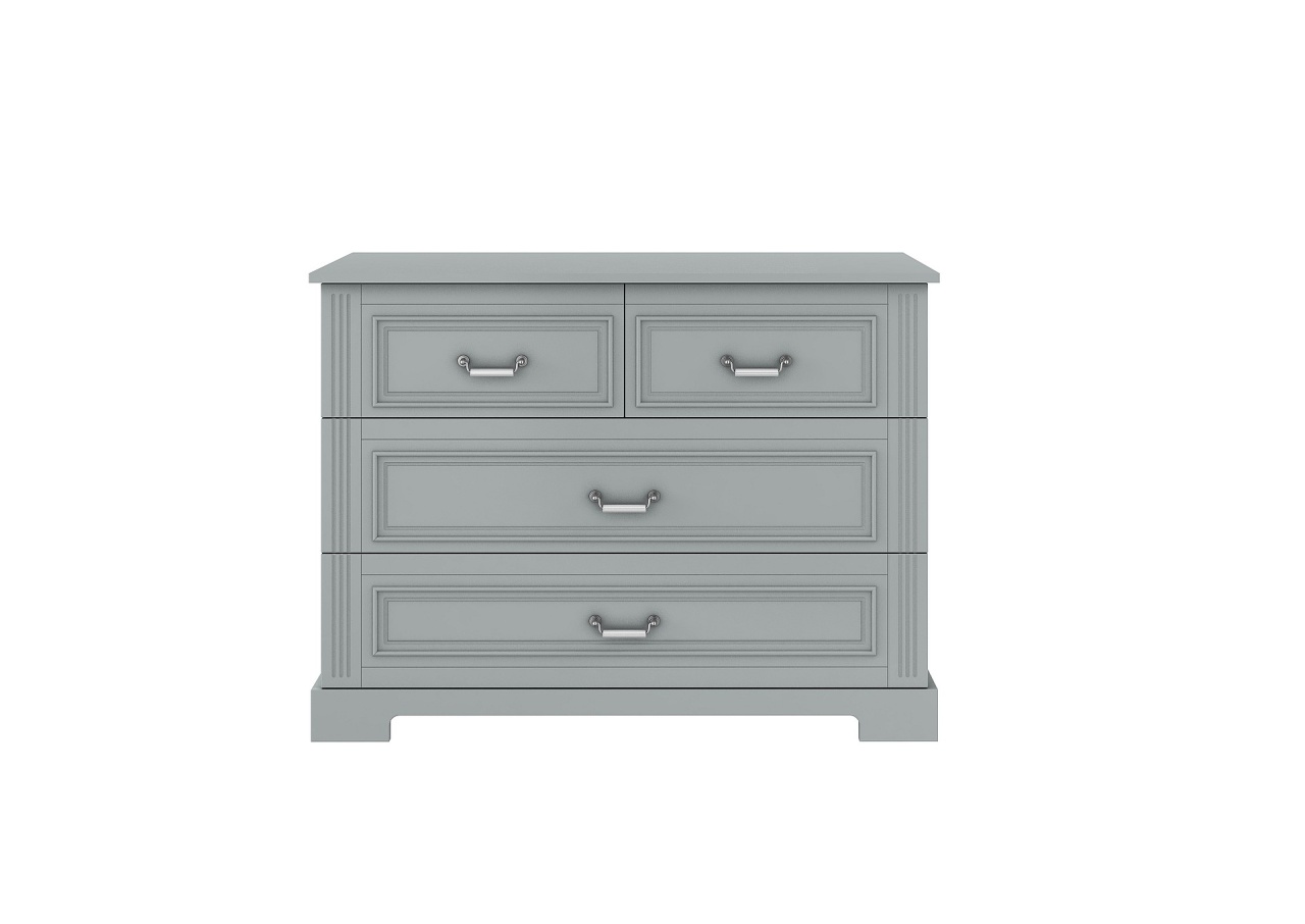 Comoda eleganta Ines gri cu 4 sertare L120 cm - 1 | YEO