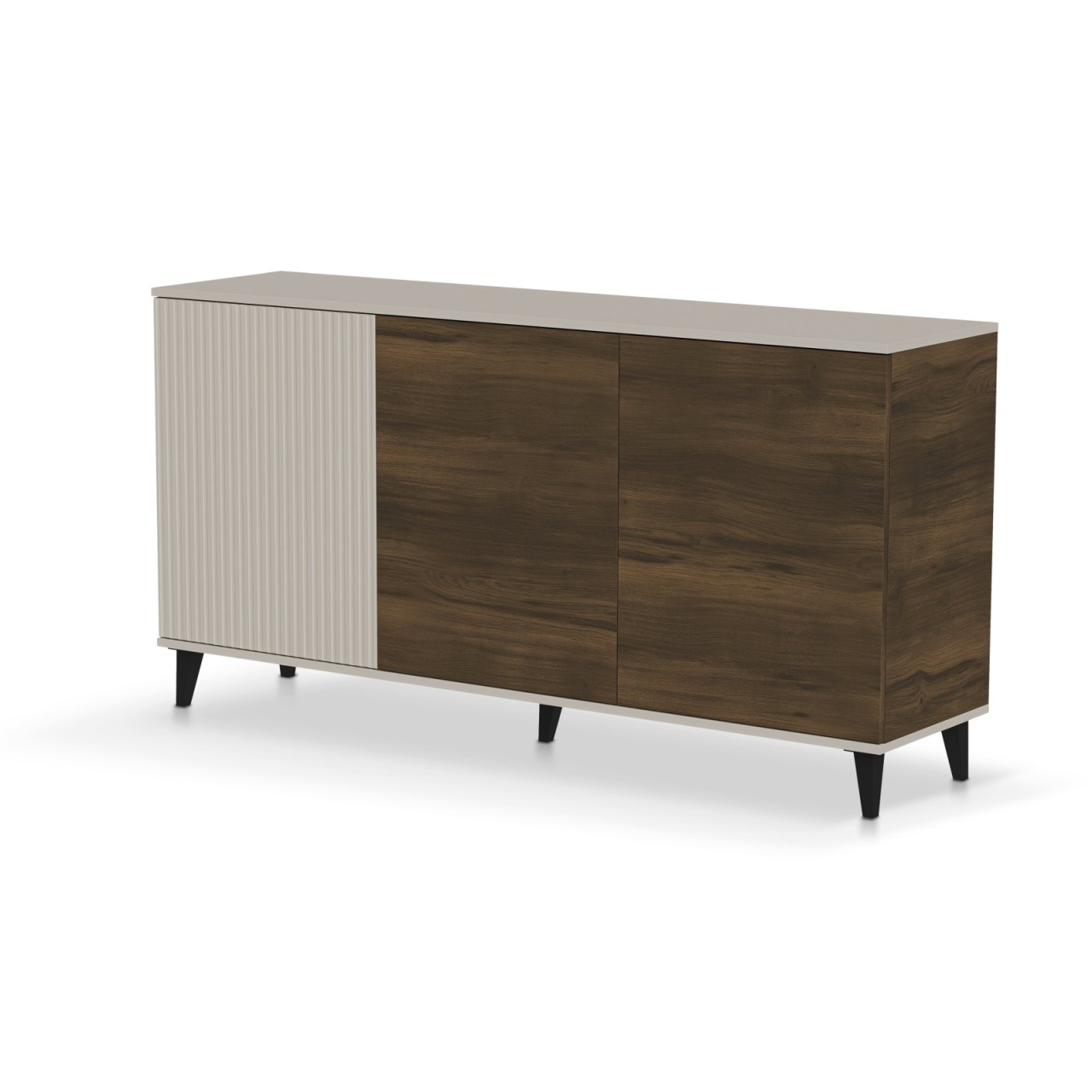 Comoda Random 2 KM-1 casmir/nuc/negru L160 cm