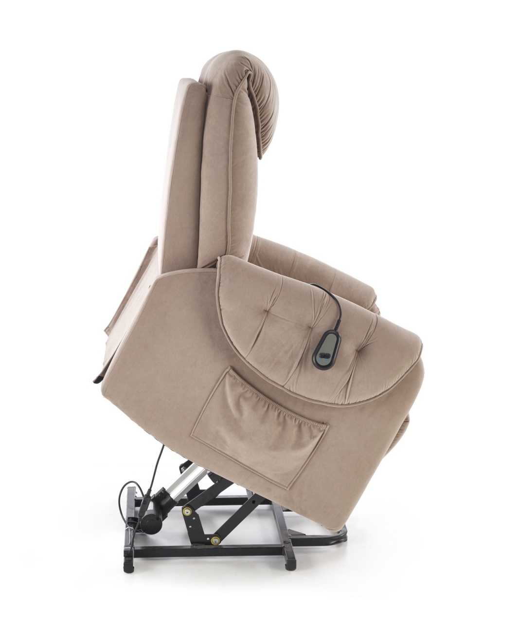 Fotoliu Horton velvet bej - 2 | YEO