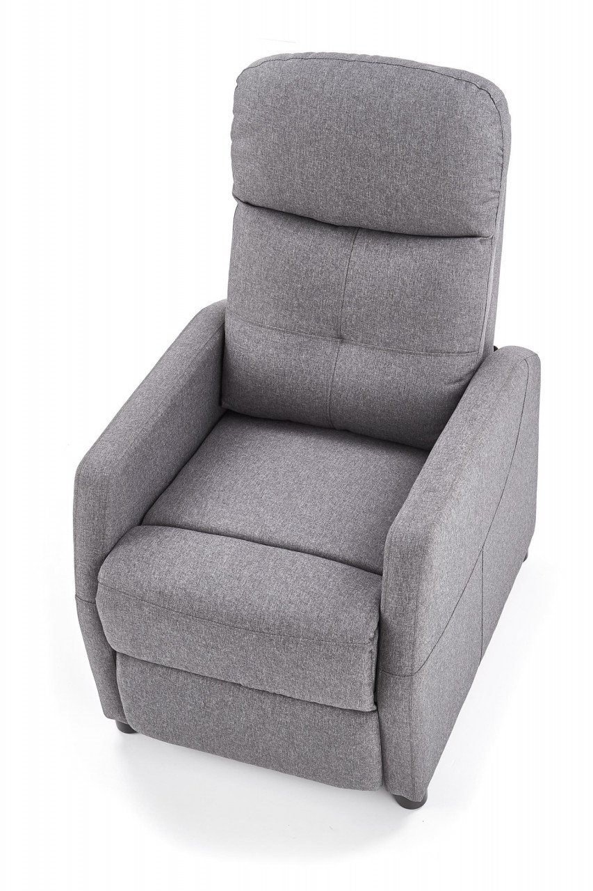 Fotoliu recliner Felipe stofa gri H103 cm - 3 | YEO