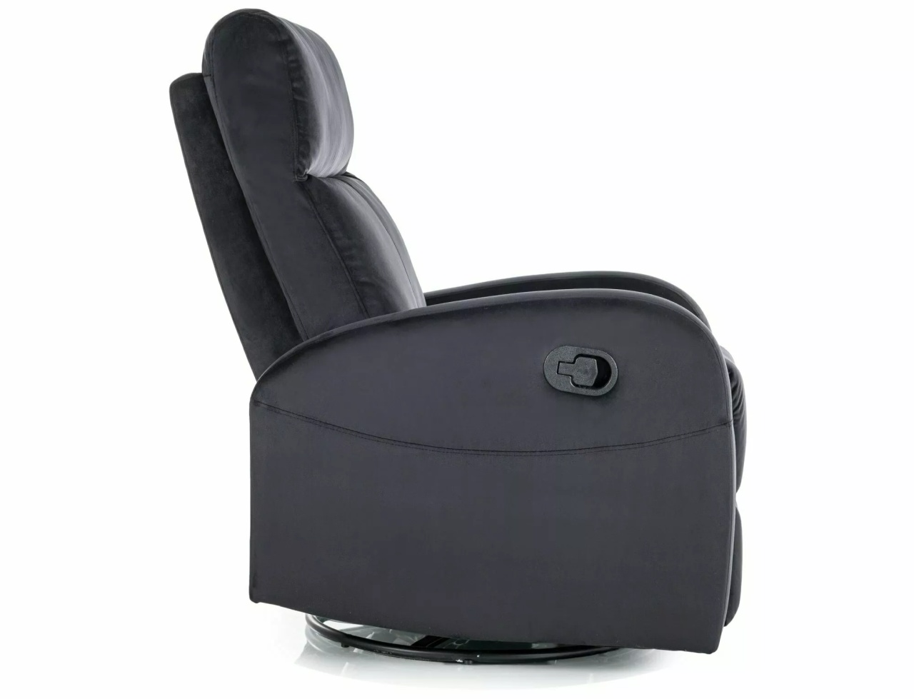 Fotoliu recliner Olimp velvet negru Blu19 - 2 | YEO