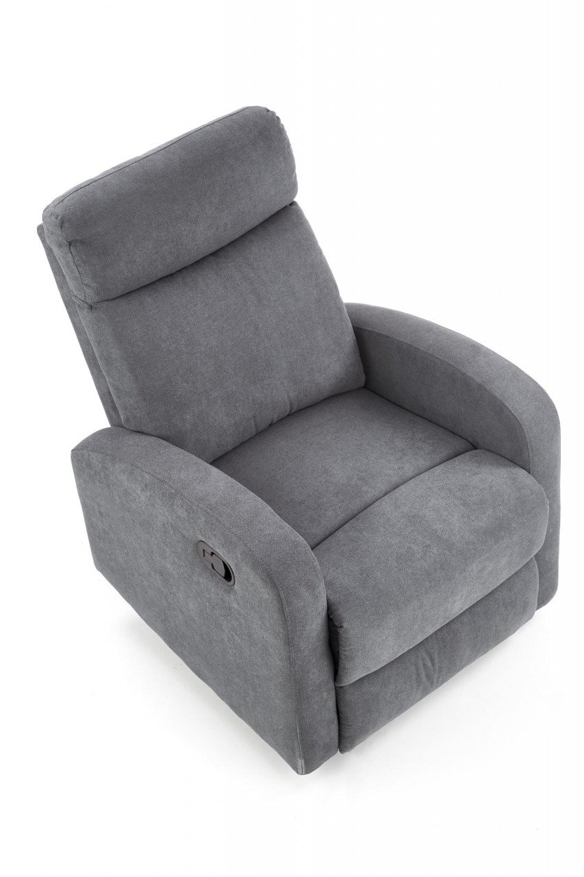 Fotoliu recliner Oslo 1S stofa gri inchis H100 cm - 3 | YEO