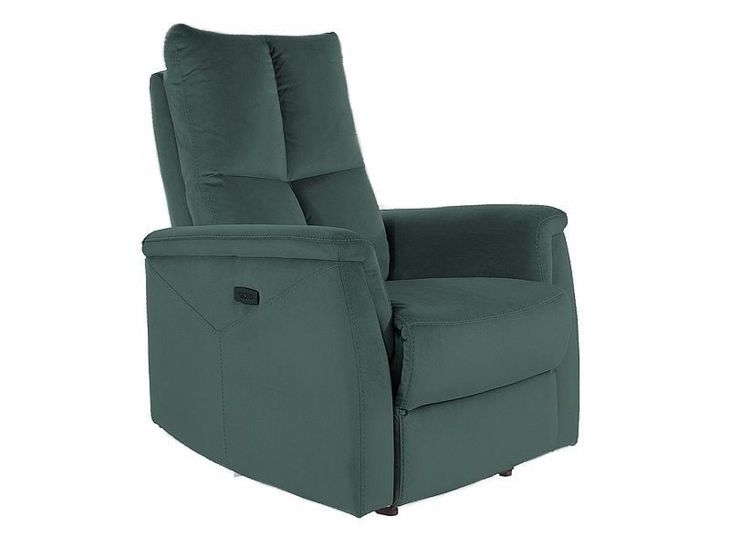 Fotoliu recliner tapitat Neptun Velvet verde - H96