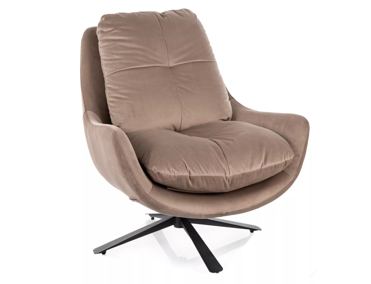 Fotoliu Vivien velvet bej Blu40 H90 cm