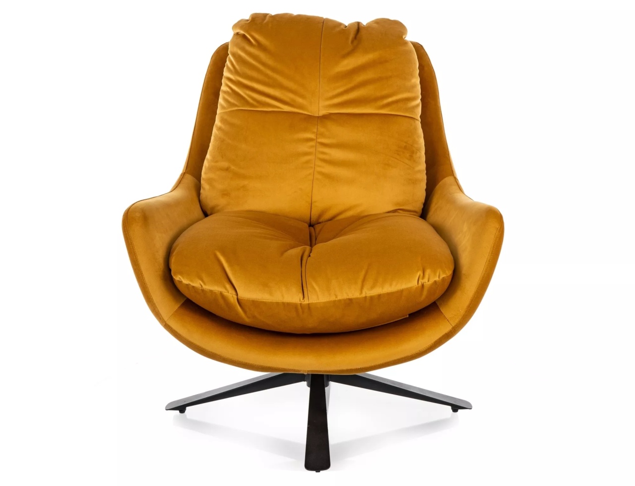 Fotoliu Vivien velvet mustariu Blu68 H90 cm - 2 | YEO