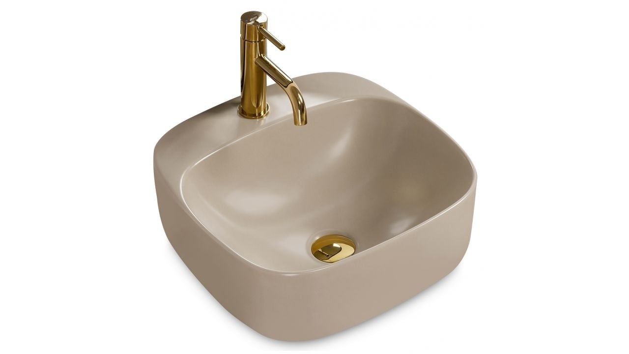 Lavoar Luiza gri ceramica sanitara - 42 cm