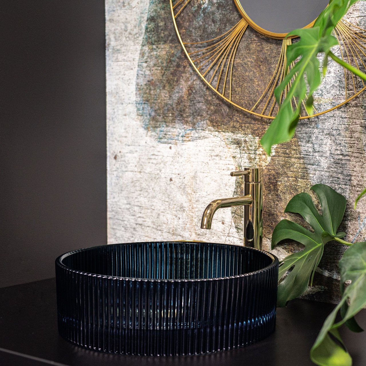 Lavoar pe blat Rea Ingrid Black