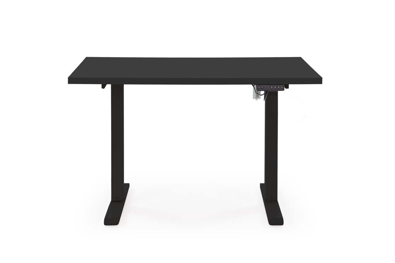 Masa de birou cu functie de reglare a inaltimii B54 negru/negru L120 cm - 1 | YEO