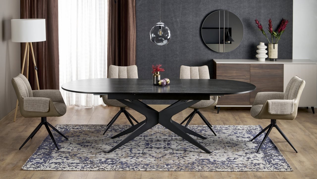 Masa extensibila Sandro neagra L180-240 cm