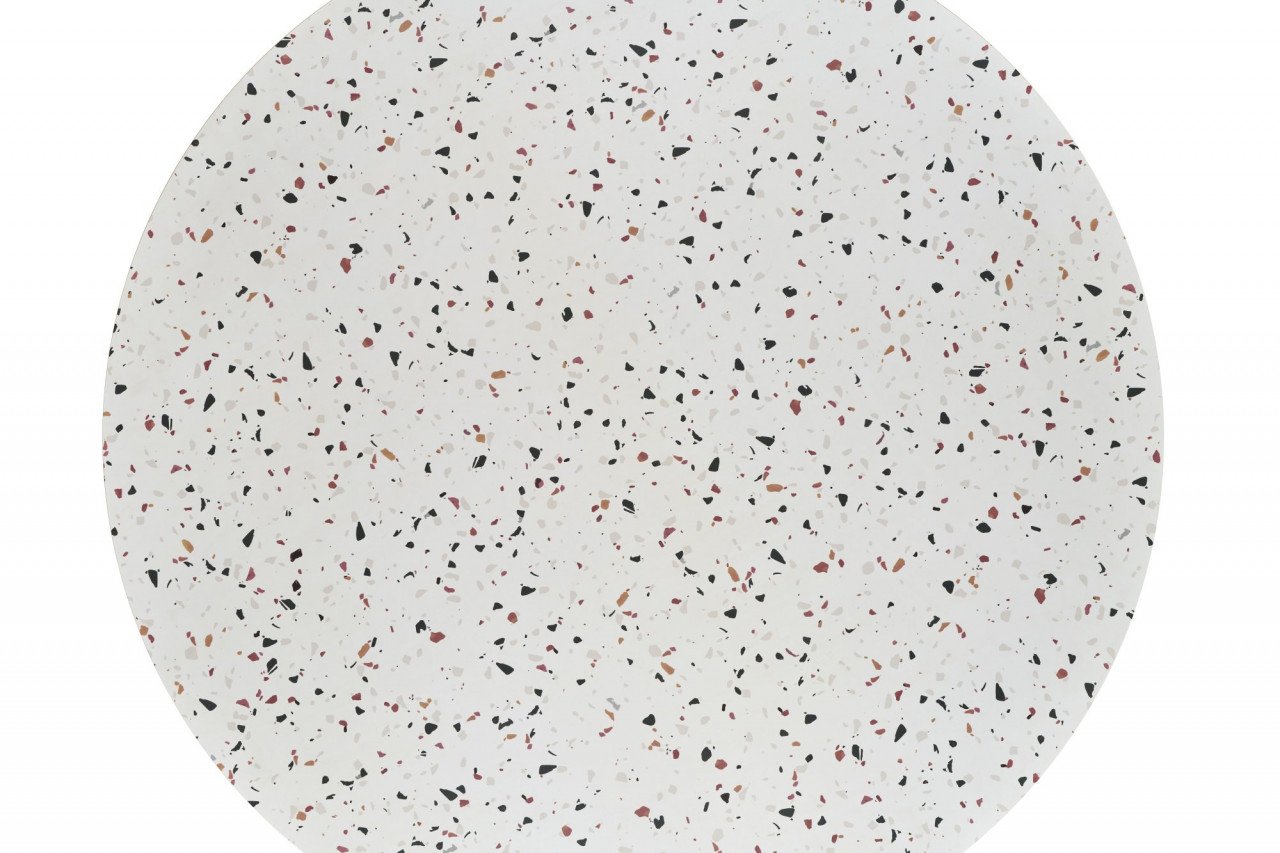 Masa rotunda Aramis terrazzo/alb ø120/h76 cm - 1 | YEO