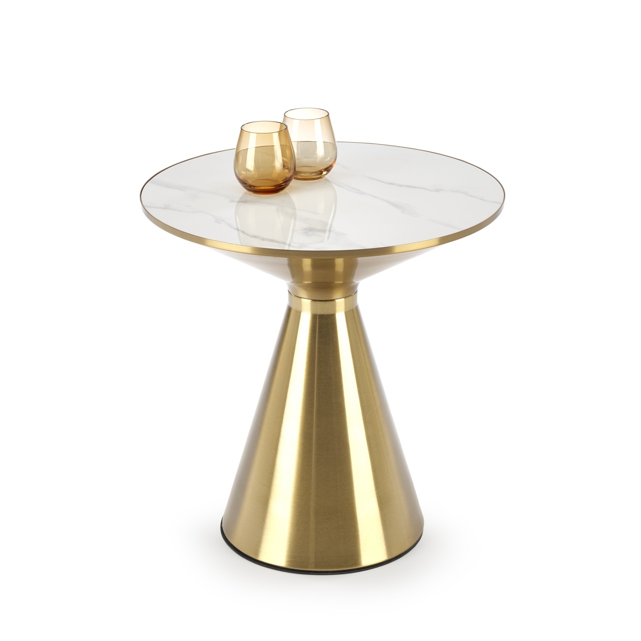 Masuta de cafea Tribeca - marmura alba/gold - 2 | YEO