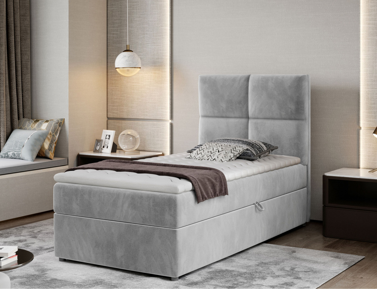 Pat boxspring Rivia 90x200 cm Paros 05 - 1 | YEO