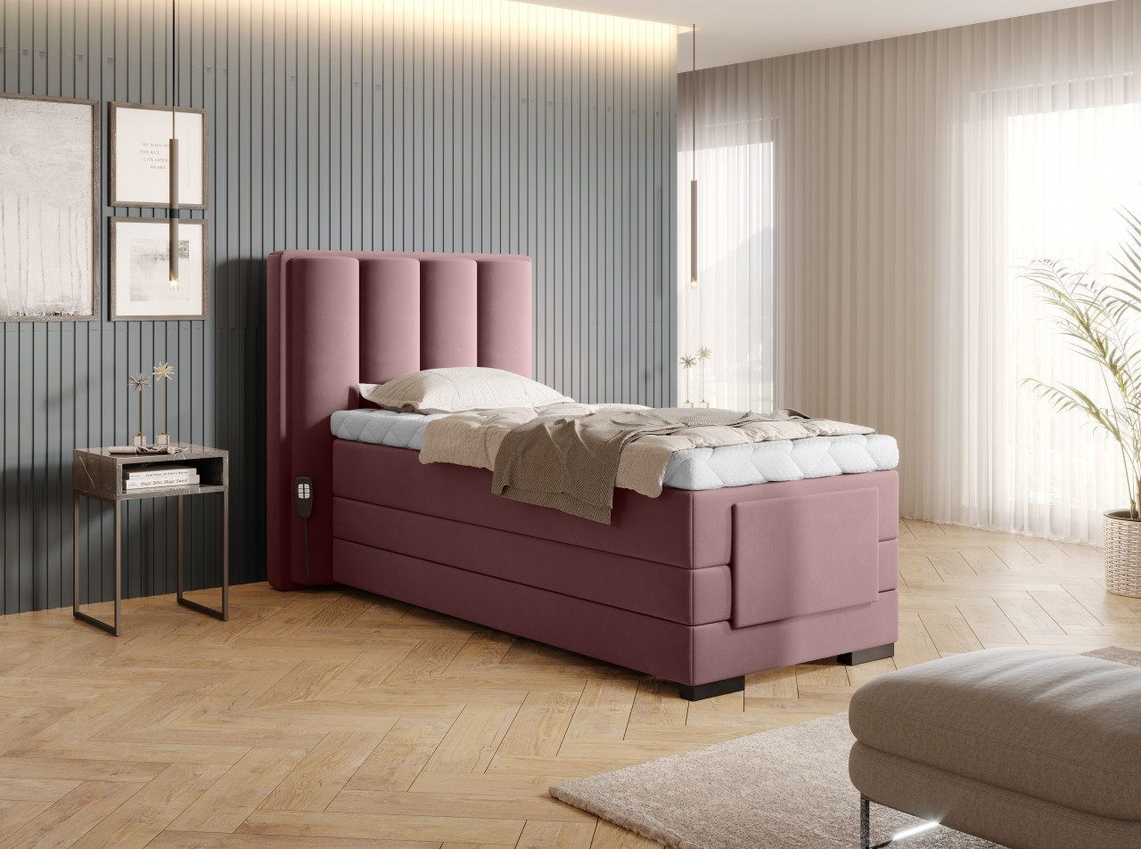 Pat boxspring Veros 90x200 cm Velvetmat 24