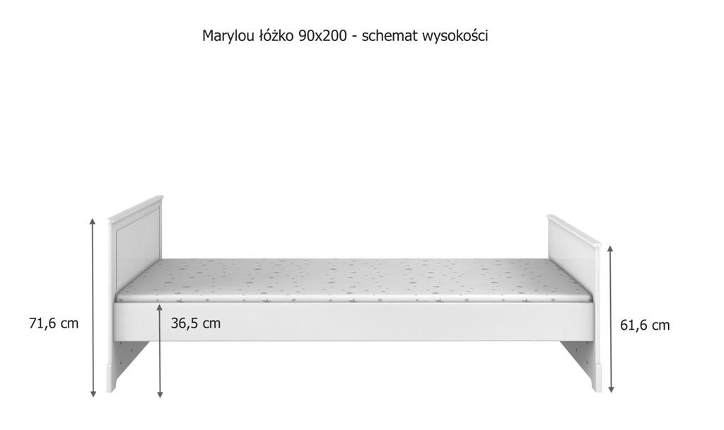 Pat Marylou alb 90x200 cm - 3 | YEO