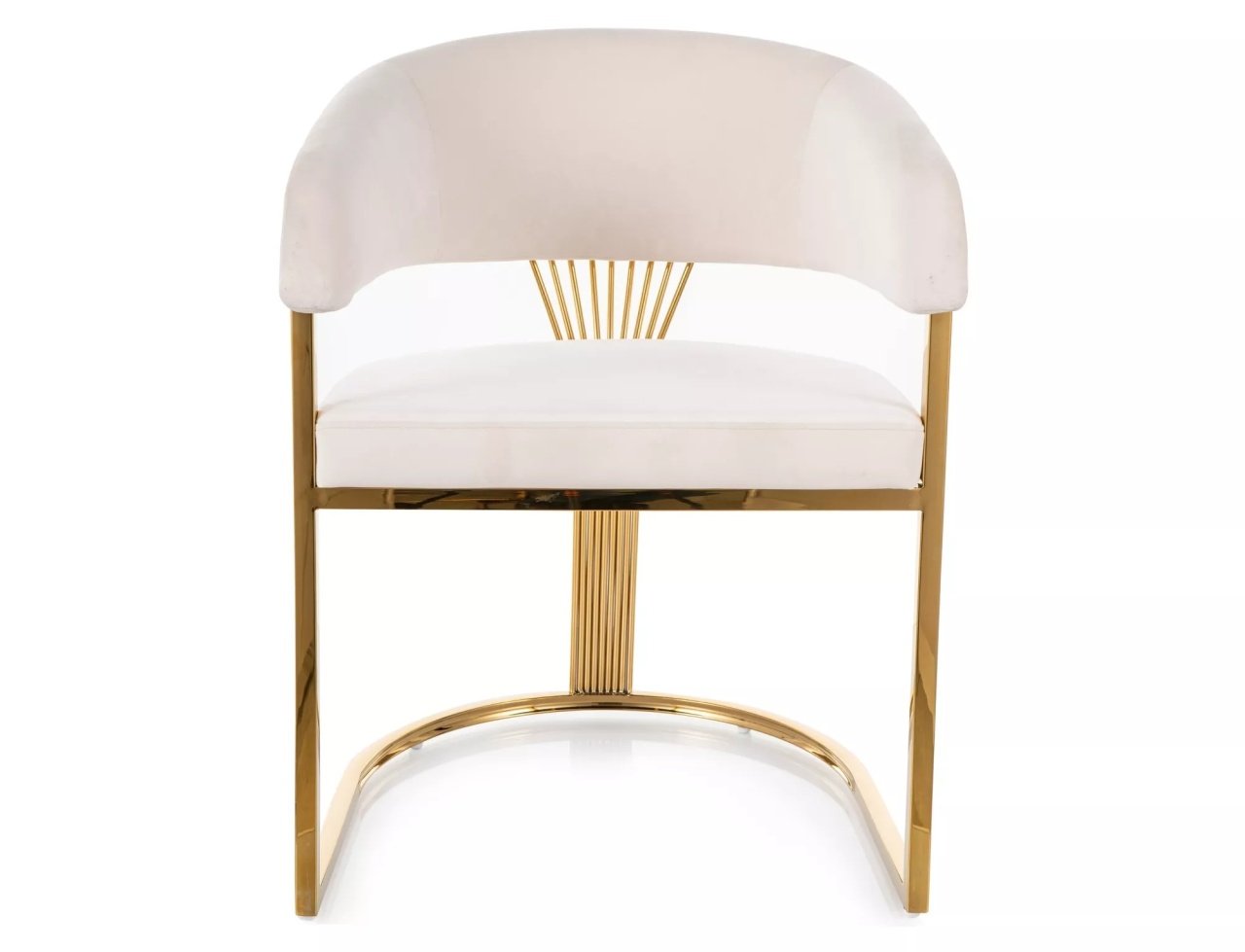 Scaun Crown velvet bej deschis/auriu Blu22 - 2 | YEO