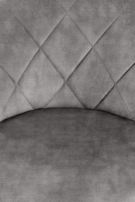 Scaun de bar H101 velvet gri - 4 | YEO