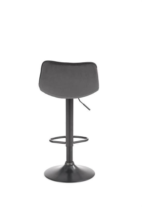Scaun de bar H95 velvet gri - 1 | YEO