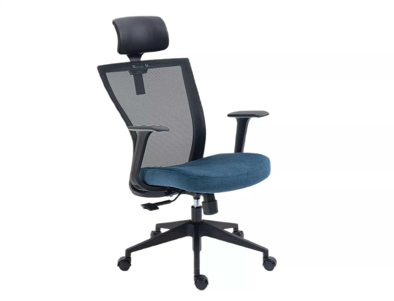 Scaun de birou Q328H negru/albastru