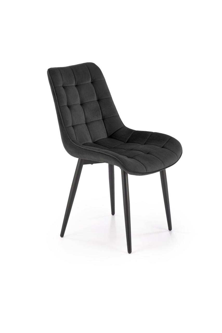 Scaun K580 velvet negru H85 cm
