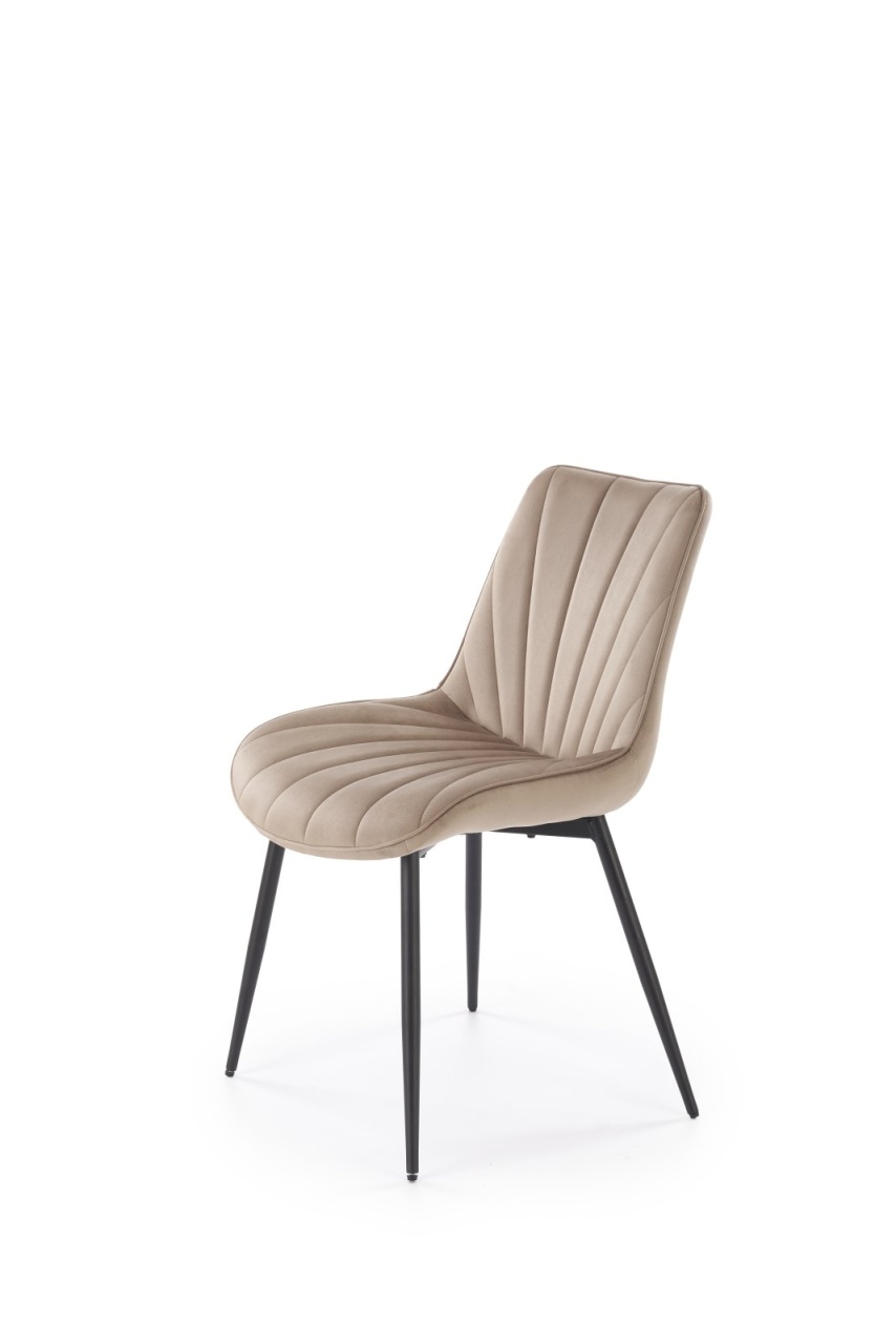 Scaun K589 velvet bej H87 cm