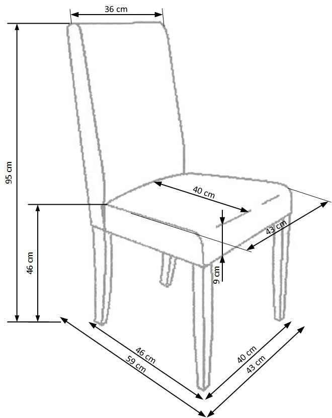 Scaun Kerry Bis piele ecologica wenge - 2 | YEO