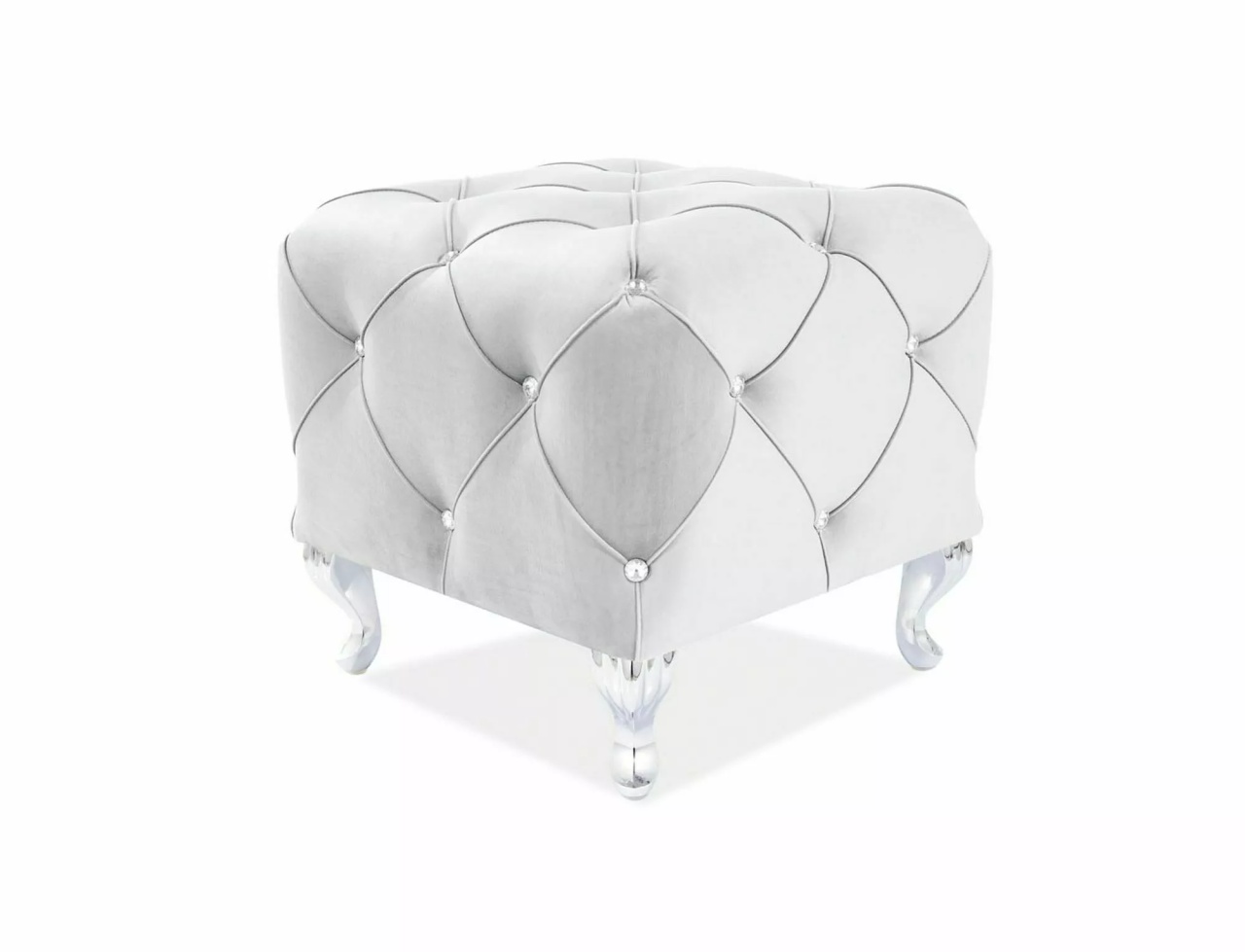 Taburet Hestia K velvet gri deschis Blu03