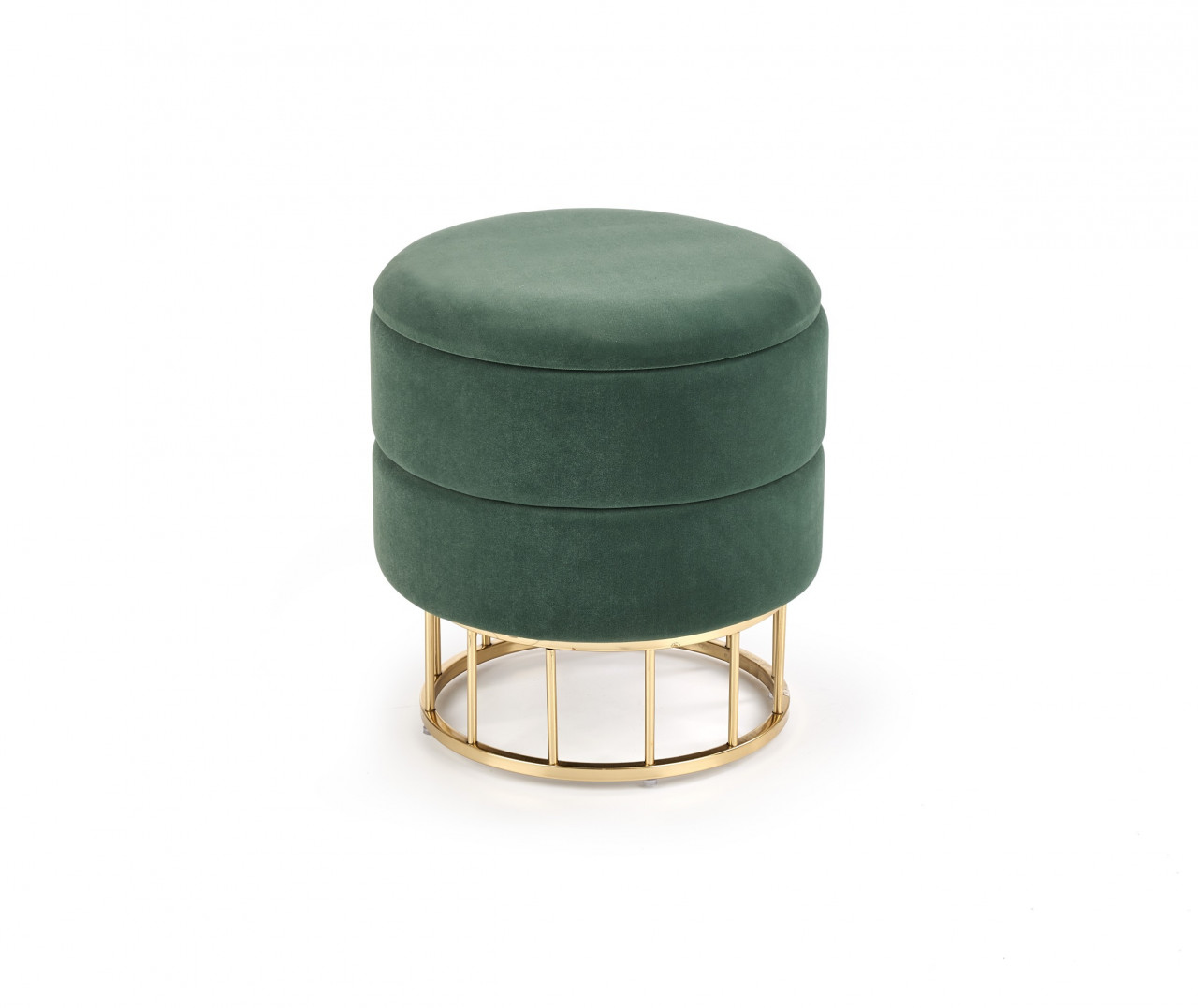 Taburet tapitat Minty Velvet Verde / Gold