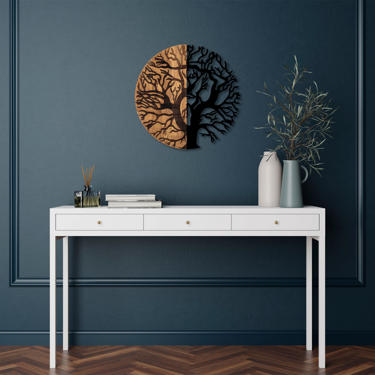 Accesoriu decorativ de perete din lemn Monument Tree - 320