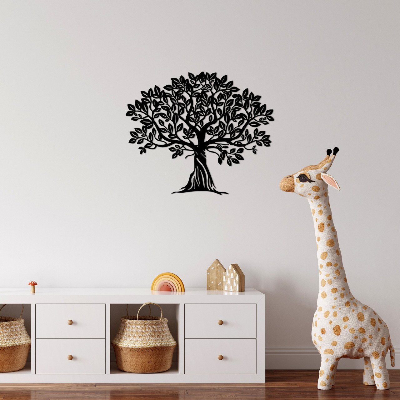 Accesoriu decorativ de perete metalic Monumental tree 5