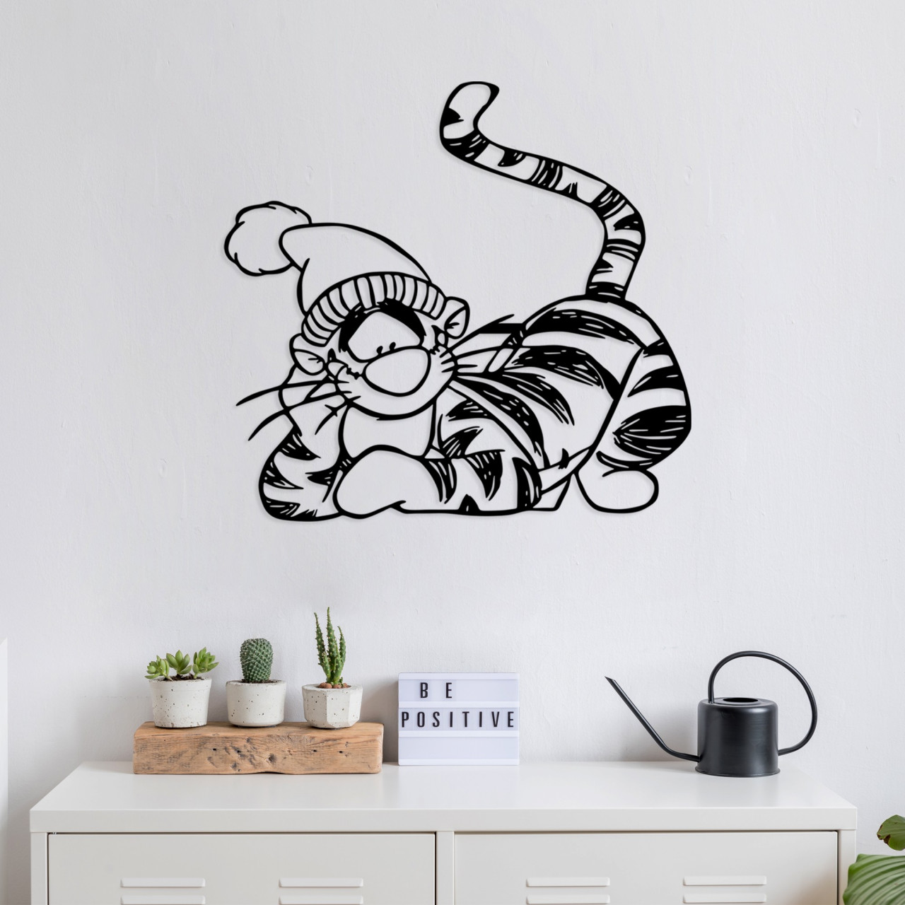 Accesoriu decorativ de perete metalic Tigger