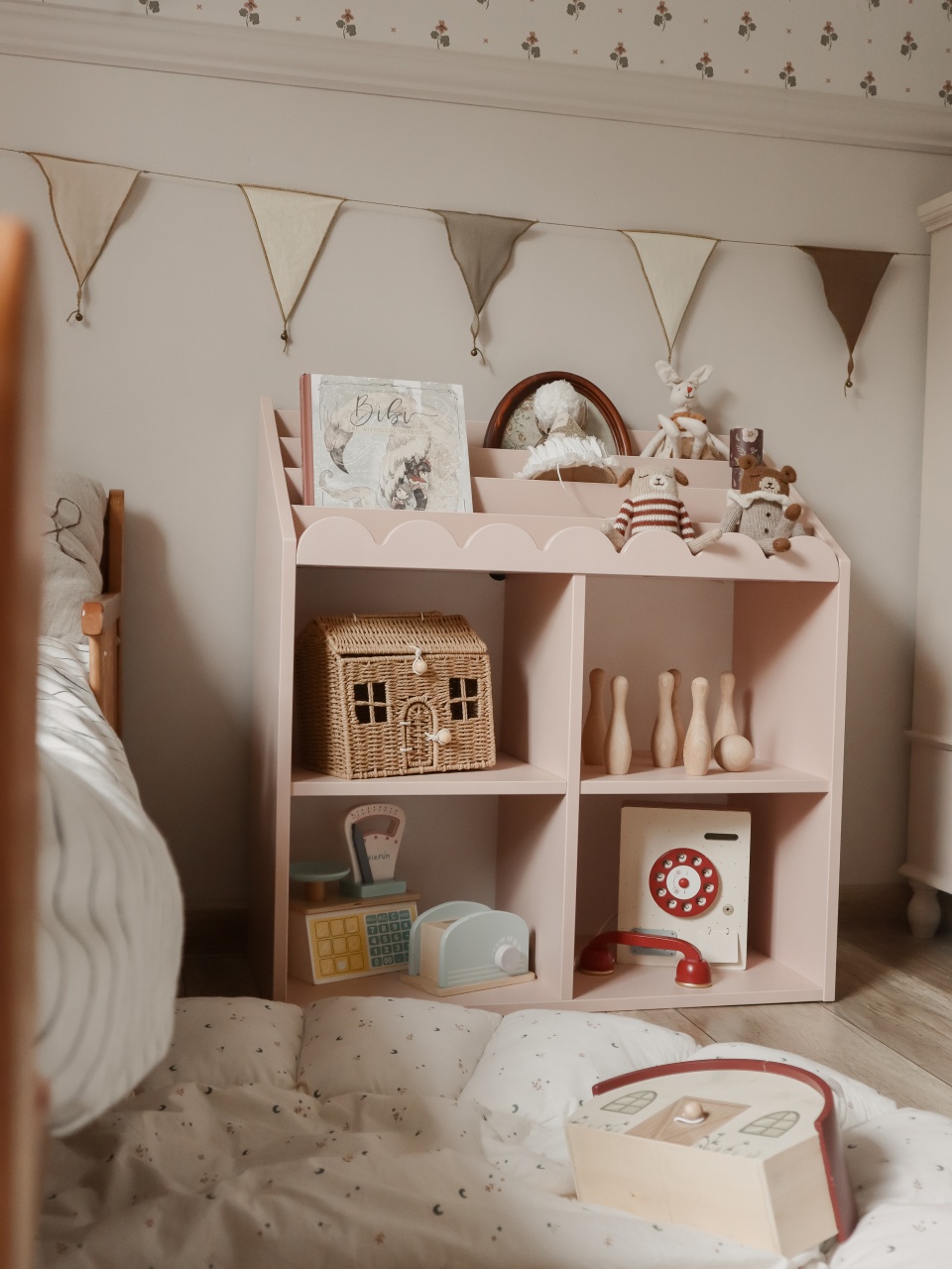 Biblioteca pentru copii Book Nook roz H76 cm - 2 | YEO