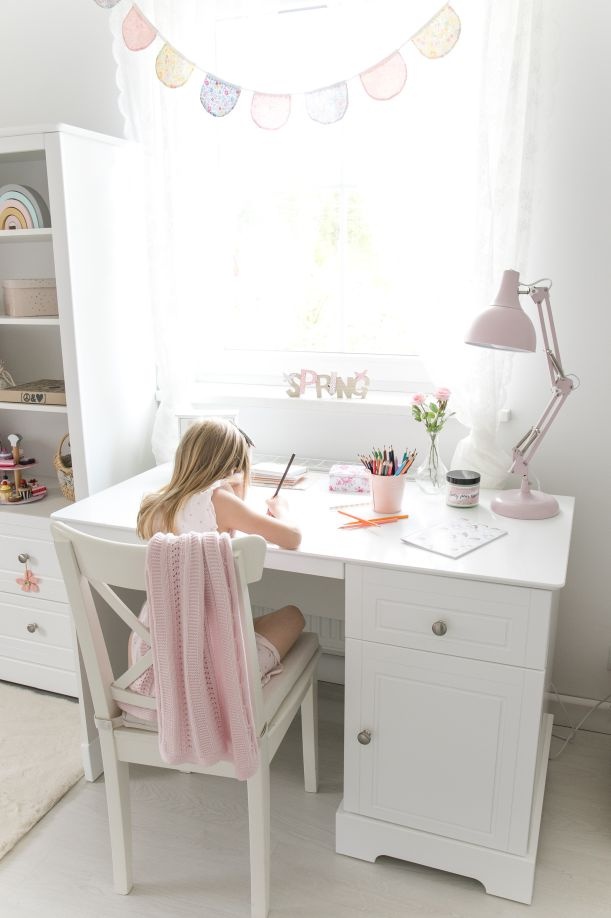 Birou pentru copii Marylou alb L122,5 cm - 1 | YEO