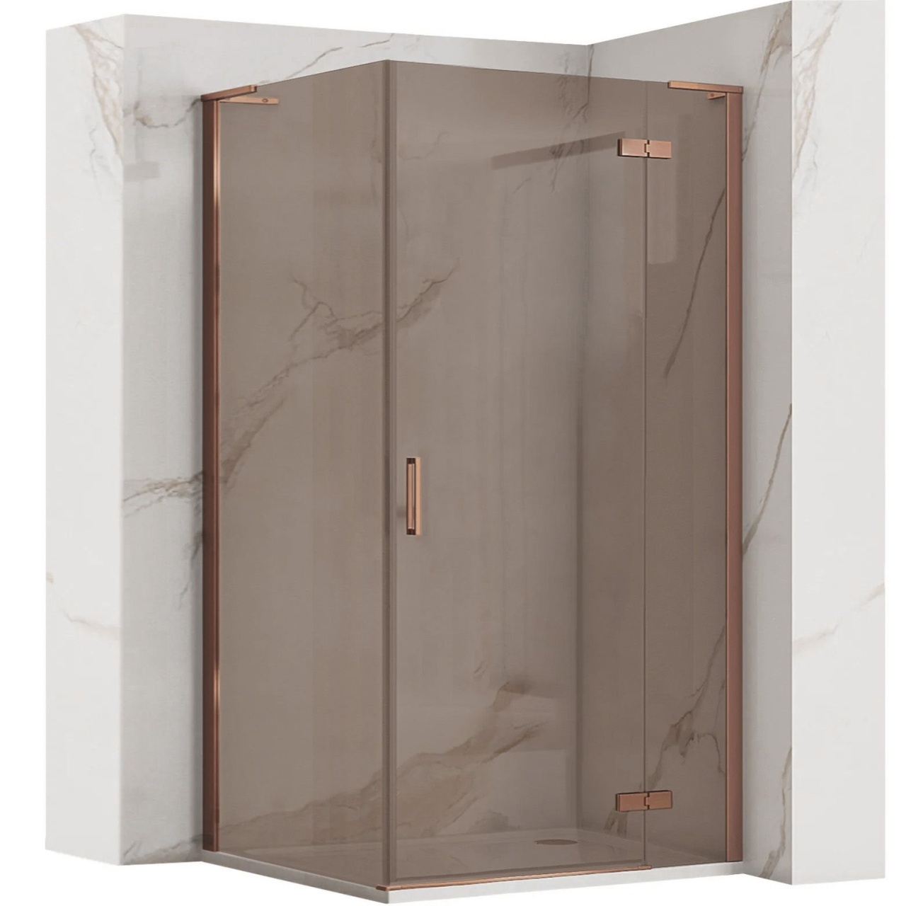 Cabina dus REA Hugo 80x90 Copper Brush
