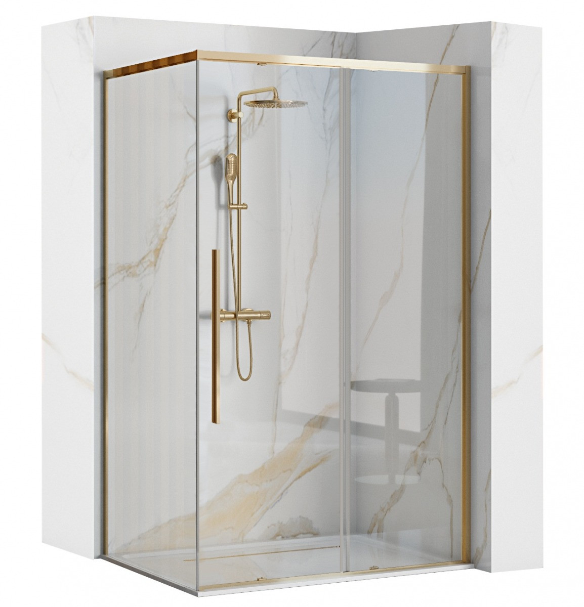 Cabina dus Solar gold - 90x120 cm