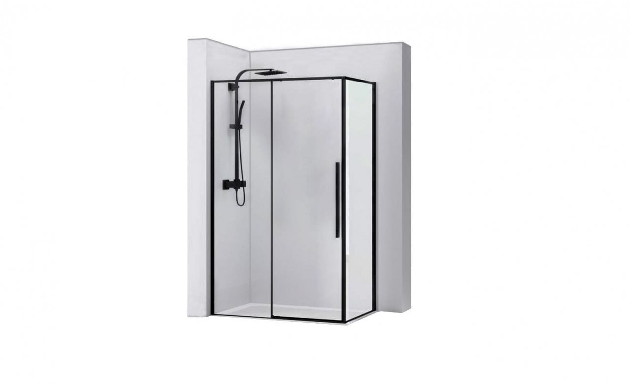 Cabina dus Solar negru - 80x100 cm