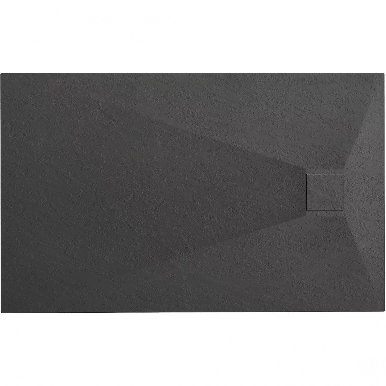 Cadita pentru dus Magnum neagra 100x80