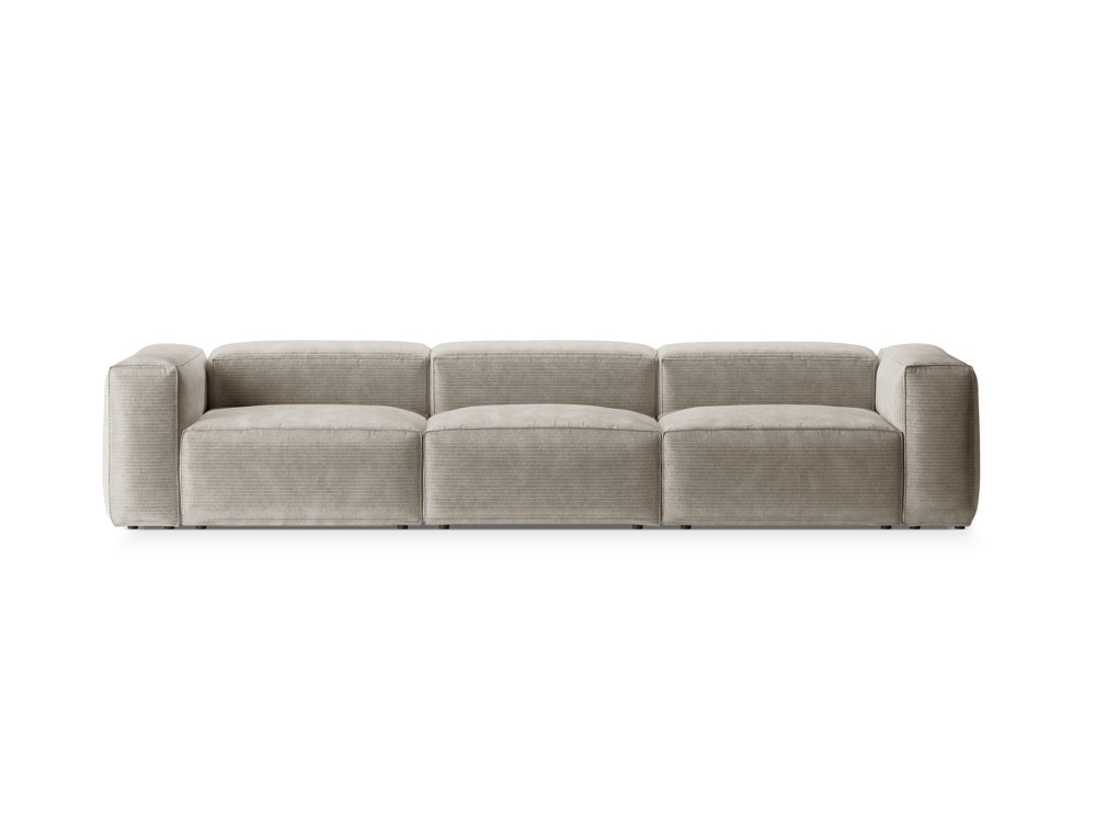 Canapea 4 locuri Bergamo velur reiat L364 cm - 3 | YEO