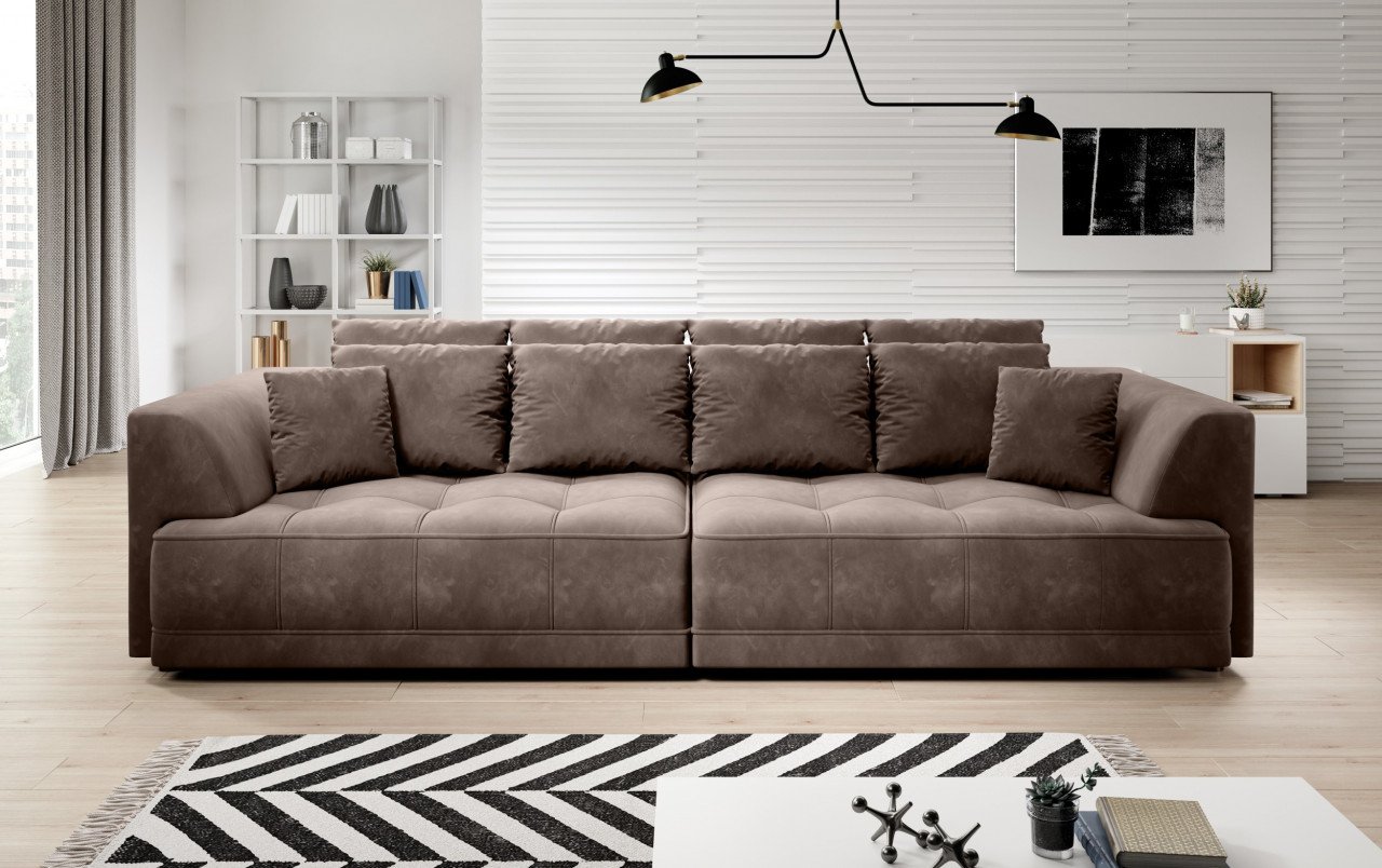 Canapea cu reglaj electric Tiga Bigsofa L302 cm