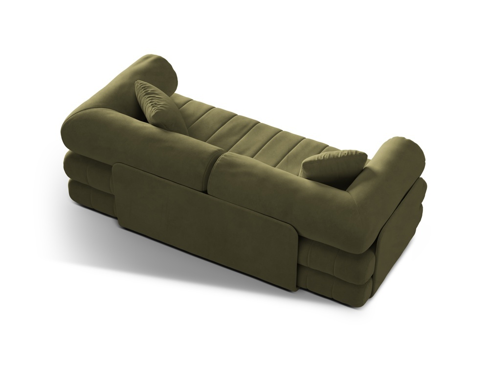 Canapea extensibila 3 locuri Kemi catifea L206 cm - 3 | YEO