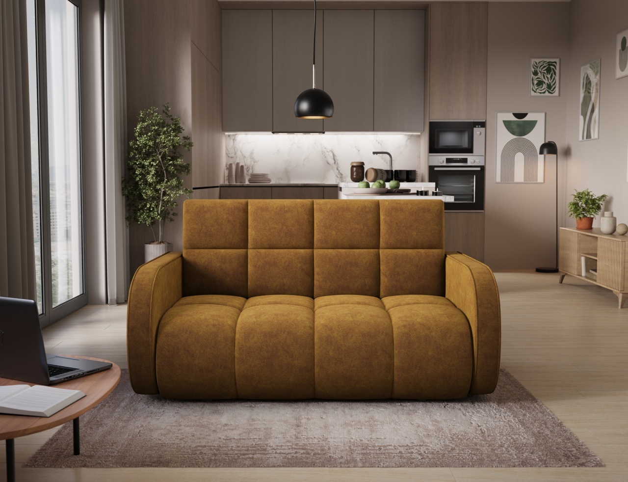 Canapea extensibila Deverio 3 locuri Aura 45 - 1 | YEO