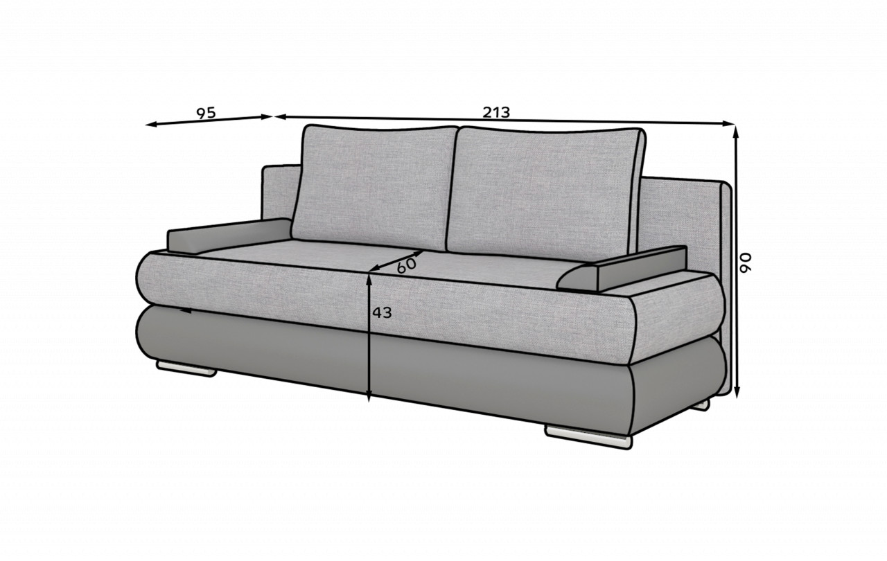 Canapea extensibila Milo Berlin 03/Soft 66 - 2 | YEO