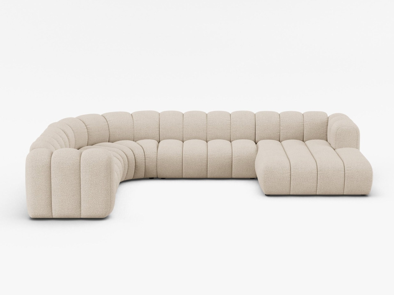 Canapea panoramica Lupine boucle Baloo L370 cm