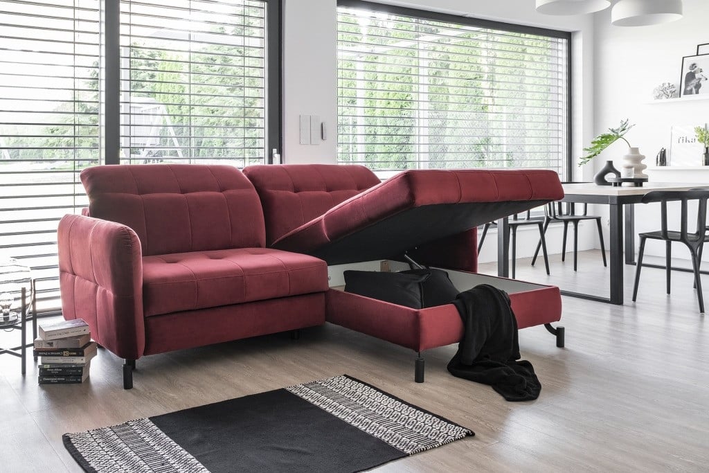 Coltar living extensibil Lorelle – L225 x l160 x h105 cm - 2 | YEO