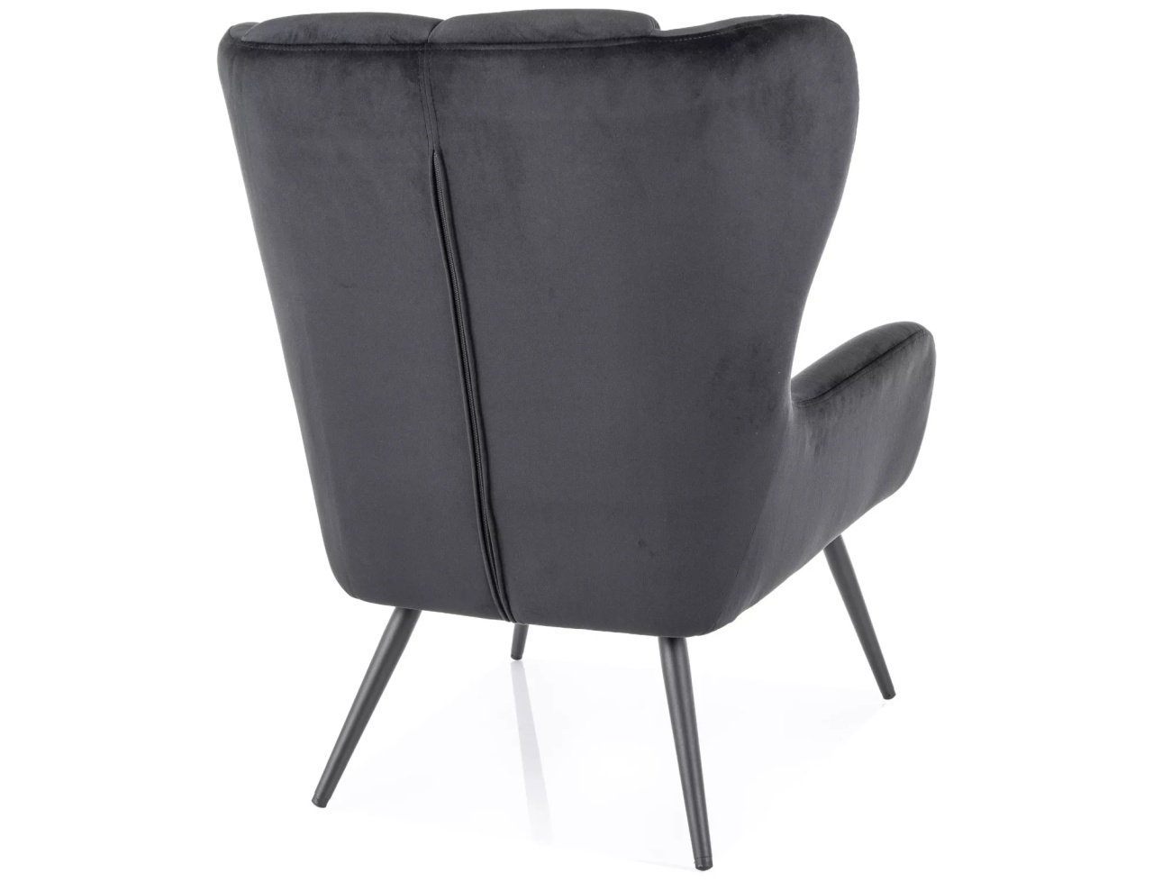 Fotoliu Louis velvet negru Blu19 - 1 | YEO
