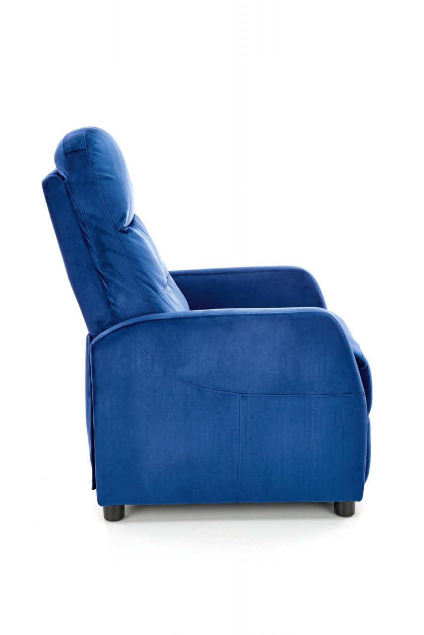 Fotoliu recliner Felipe 2 velvet bleumarin H103 cm - 4 | YEO