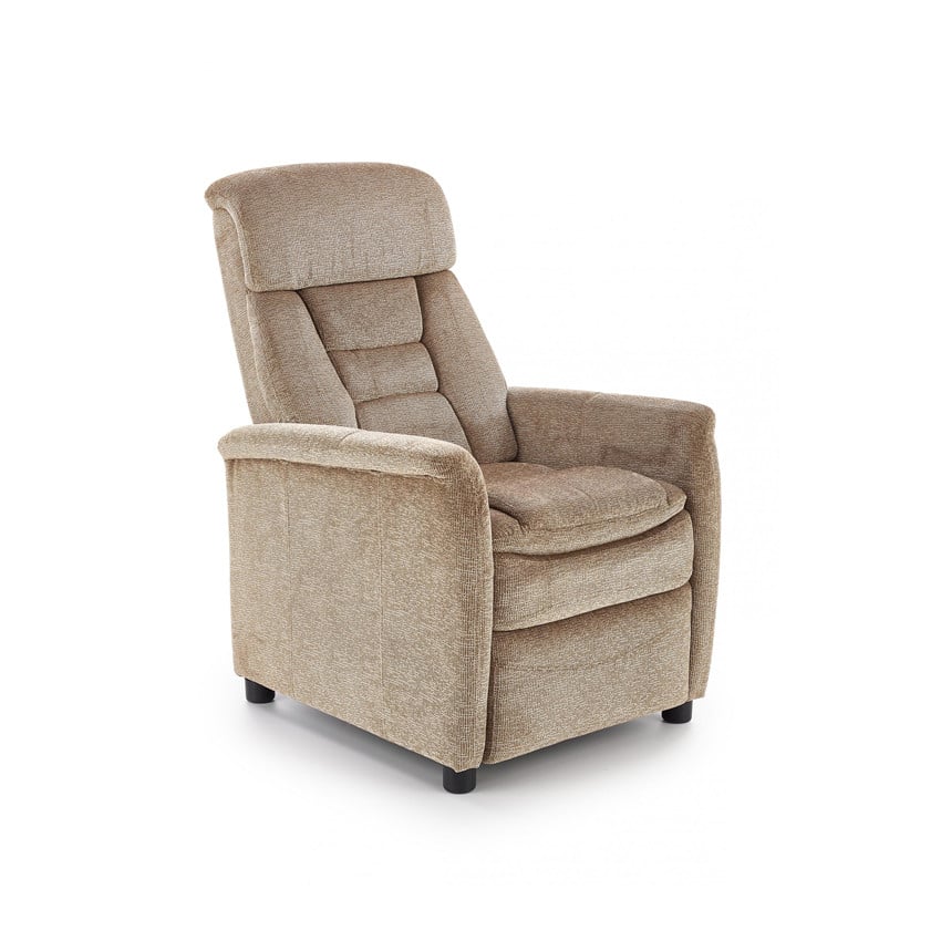 Fotoliu recliner Jordan stofa bej H106 cm