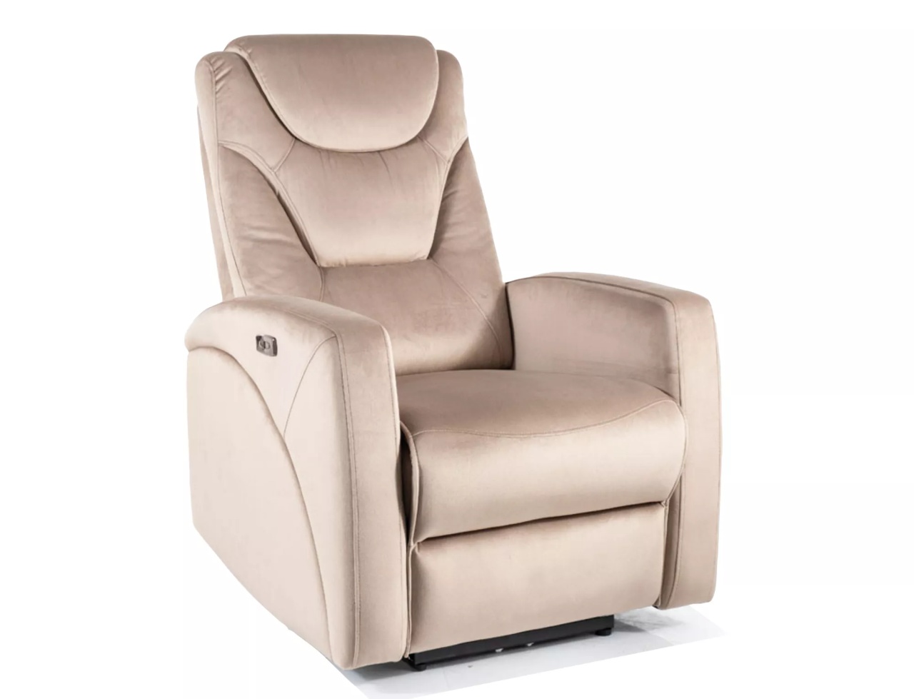Fotoliu recliner Kronos velvet bej inchis Blu40