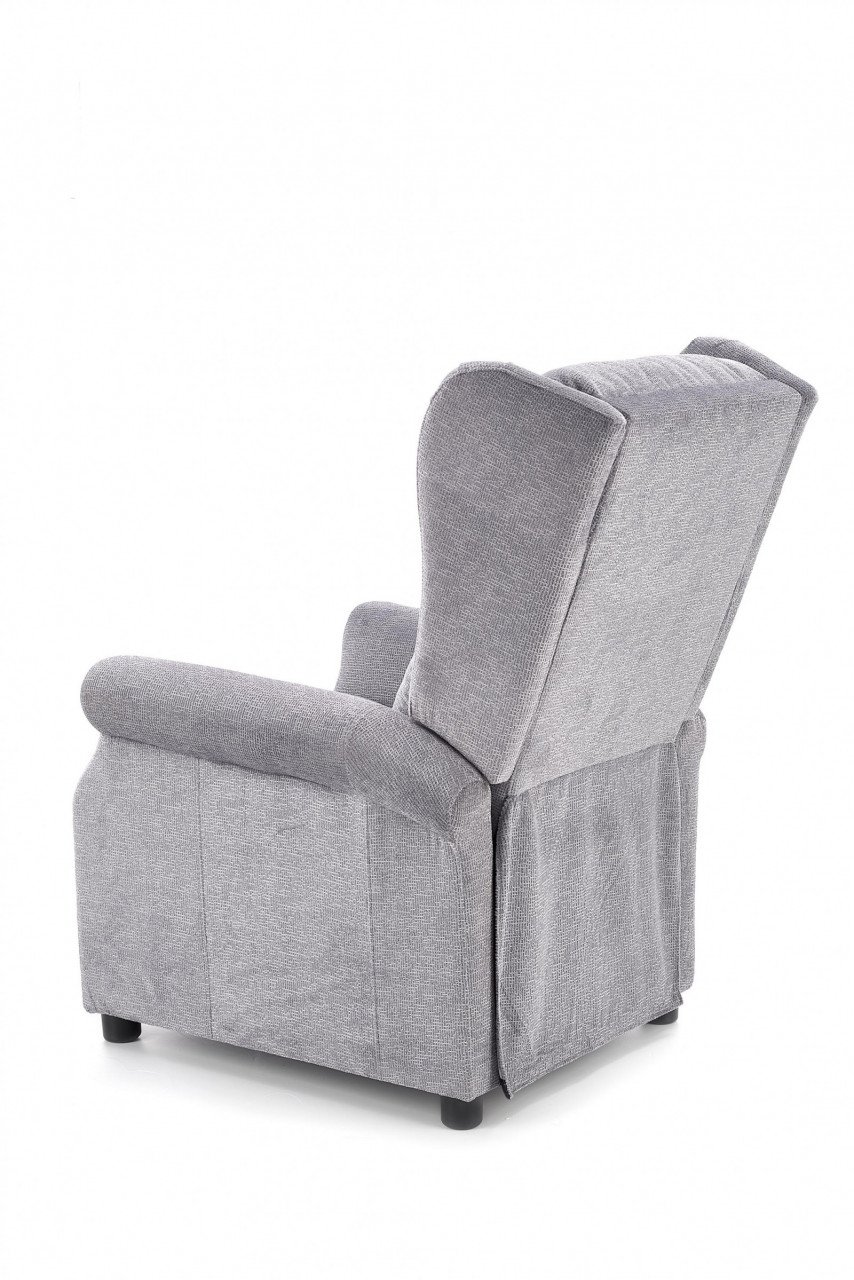 Fotoliu recliner tapitat Agustin gri - H 107-83 cm - 3 | YEO